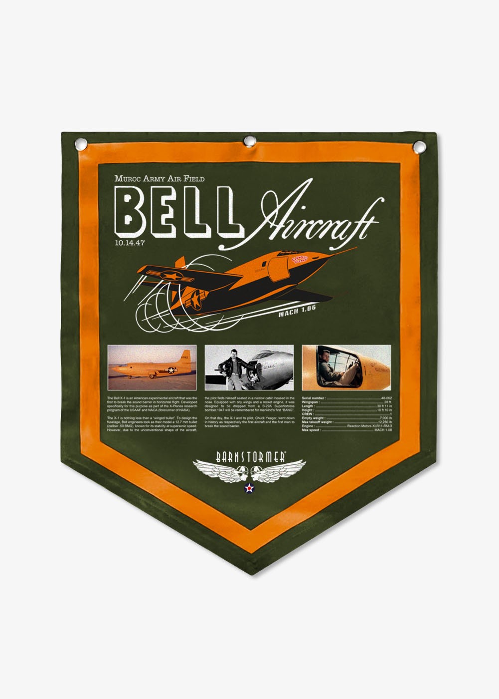 "Bell X-1" pennant | Barnstormer-USA