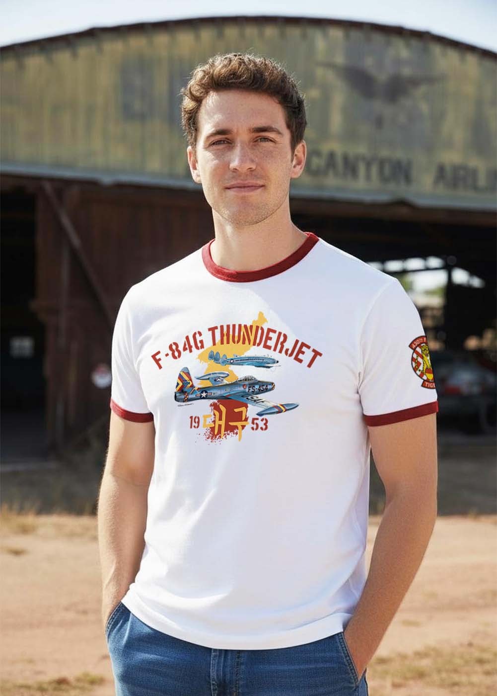 T-shirt "F-84G Thunderjet" | ★ Barnstormer-USA ★