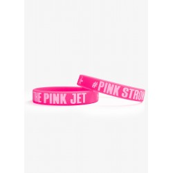 Pulsera de silicone "The Pink Jet"