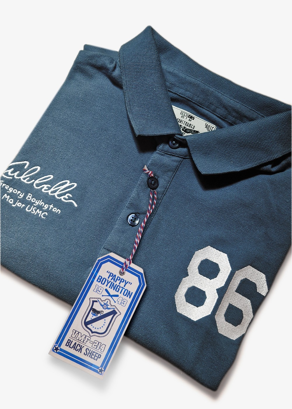 "Pappy Boyington" polo shirt | ★ Barnstormer-USA ★