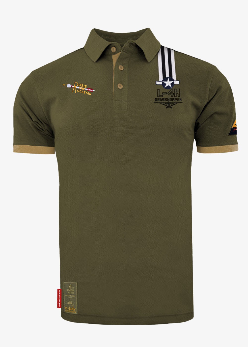 "Rosie the Rocketer" polo shirt | ★ Barnstormer-USA ★