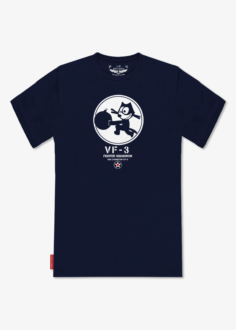 Camiseta "VF-3 USS Lexington CV-2" - Navy | ★ Barnstormer-USA ★