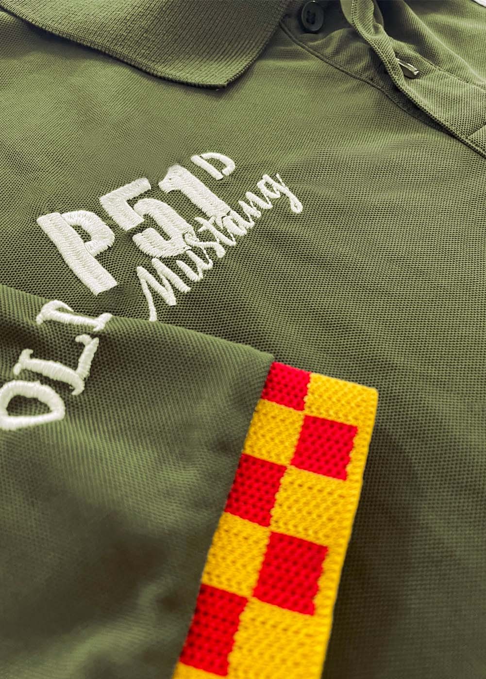 "P-51D Mustang - Old Crow" polo shirt | ★ Barnstormer-USA ★