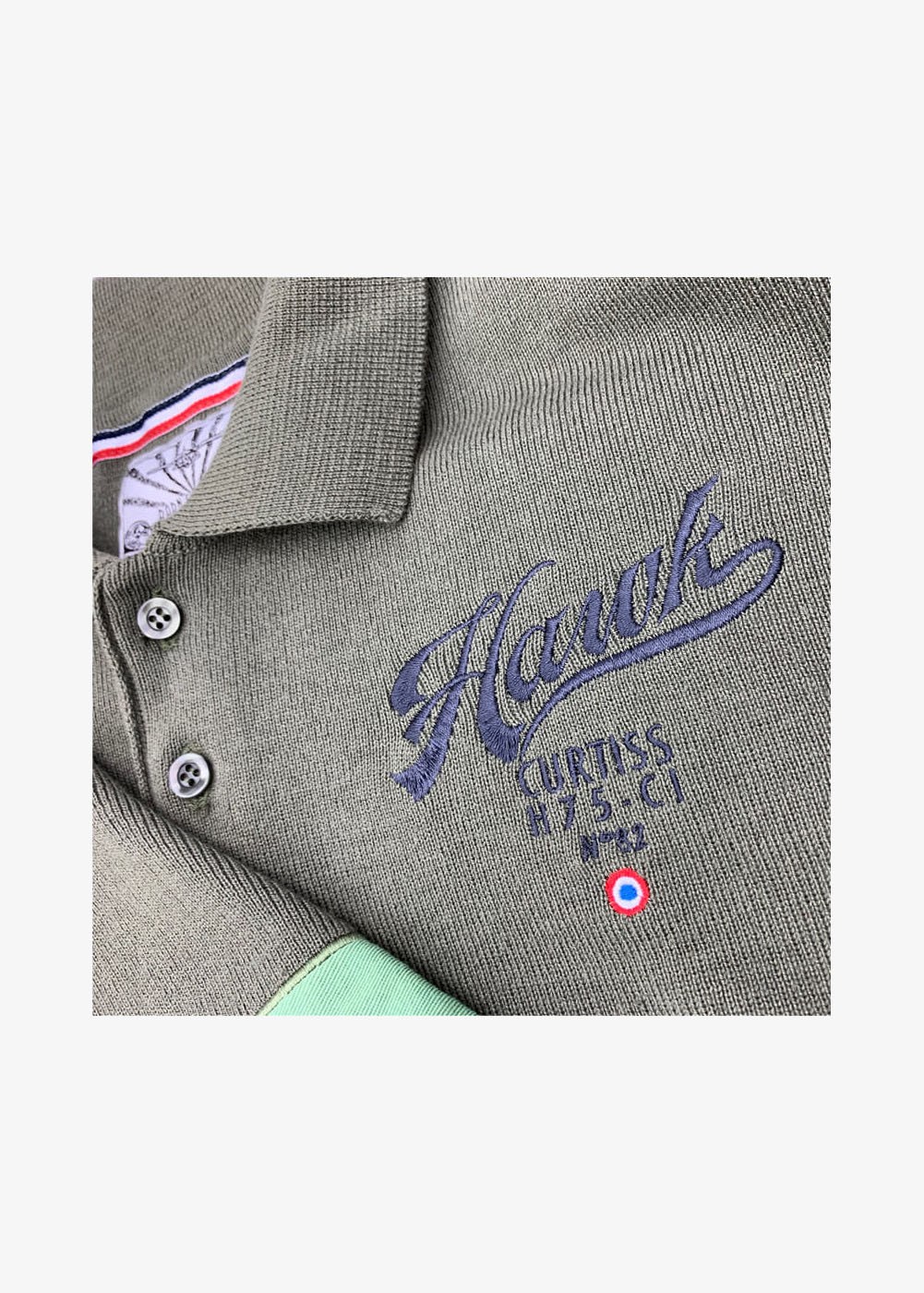Polo manches longues "Hawk 75 - II/5 Lafayette" | ★ Barnstormer-USA ★