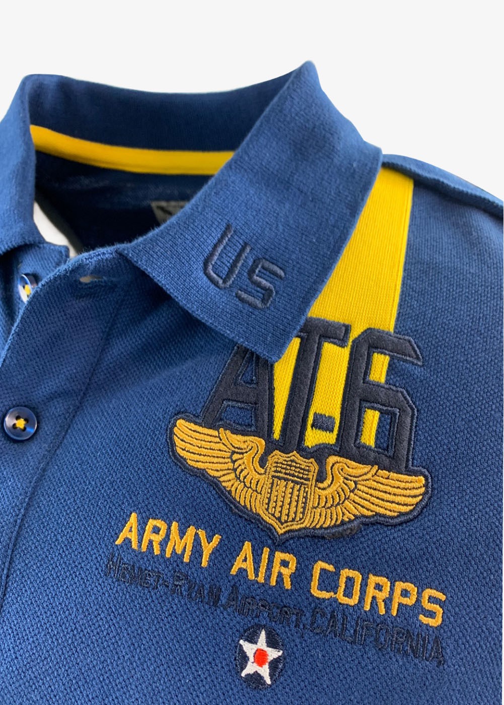 "AT-6 Ryan Airport CALIFORNIA" polo shirt | ★ Barnstormer-USA ★