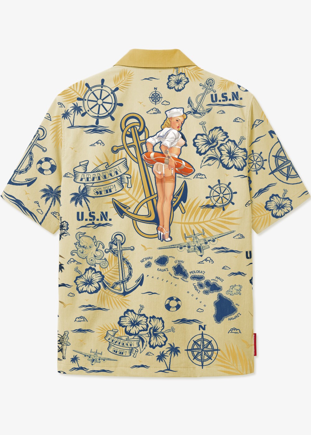 “Abandon Ship” Hawaiian Shirt | ★ Barnstormer-USA ★