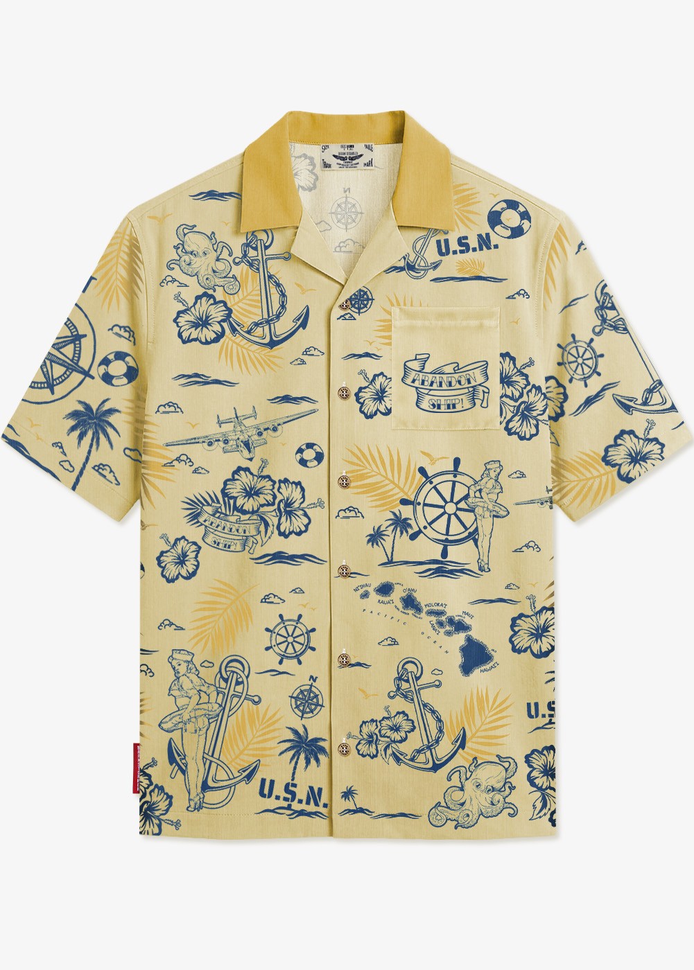 “Abandon Ship” Hawaiian Shirt | ★ Barnstormer-USA ★
