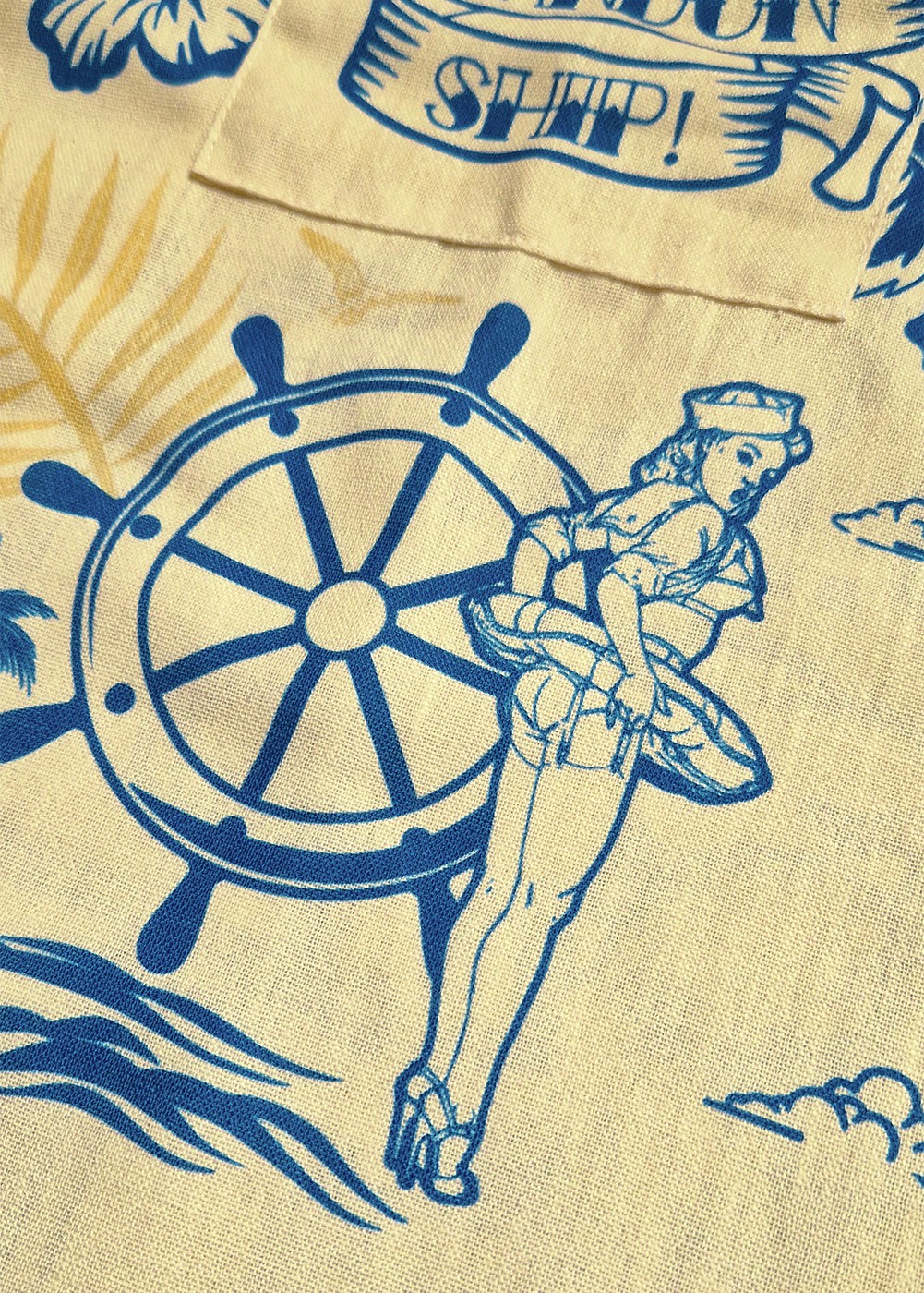 Camisa hawaiana "Abandon ship" | ★ Barnstormer-USA ★